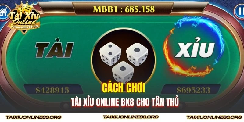 Cách chơi tài xỉu online BK8 cho tân thủ
