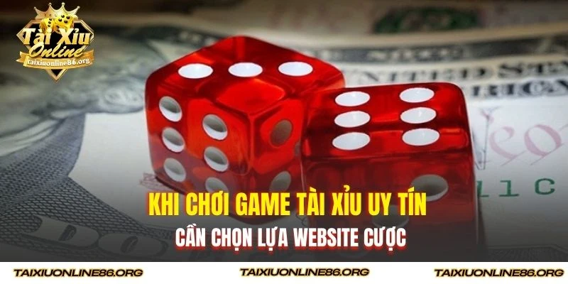 Khi chơi game tài xỉu uy tín cần chọn lựa website cược