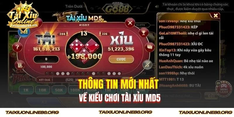 Thông tin mới nhất về kiểu chơi tài xỉu MD5